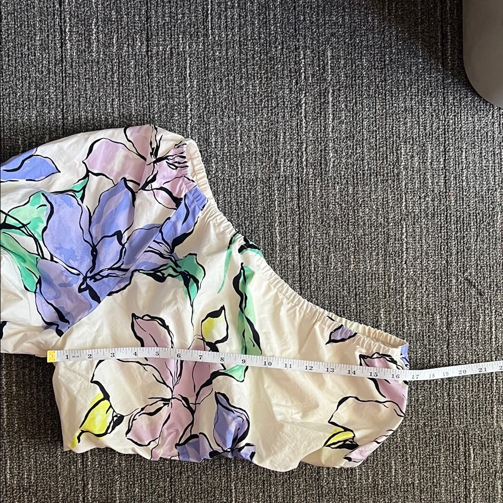 🌸 A New Day Floral One-Shoulder Crop Top & Tiered Skirt Set w/ Pockets | Size M - Picture 4 of 13
